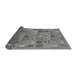 Sideview of Abstract Gray Modern Rug, abs534gry