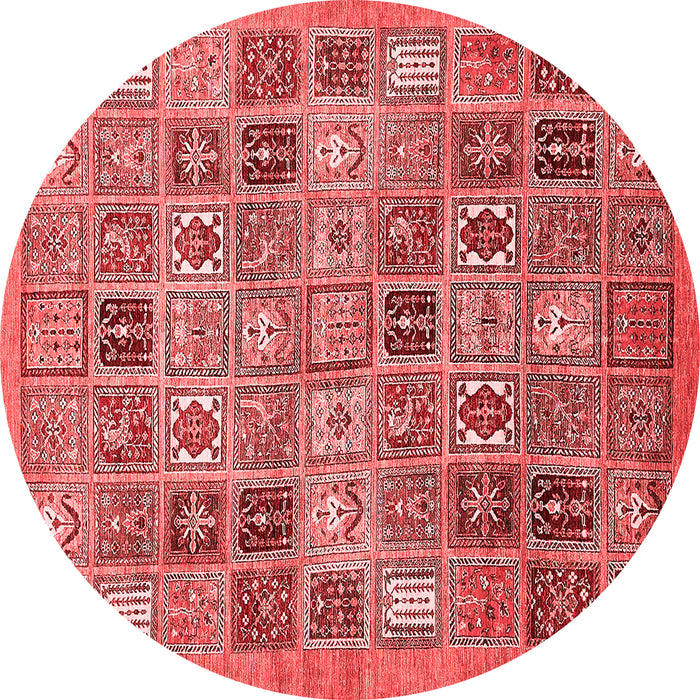 Abstract Red Modern Rug, abs534red