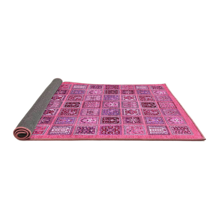 Sideview of Abstract Pink Modern Rug, abs534pnk