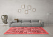 Modern Red Washable Rugs