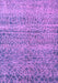 Machine Washable Abstract Purple Modern Area Rugs, wshabs5350pur