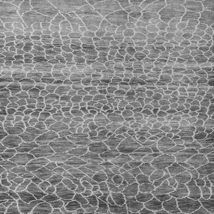 Square Abstract Gray Modern Rug, abs5350gry