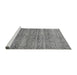 Sideview of Machine Washable Abstract Gray Modern Rug, wshabs5350gry