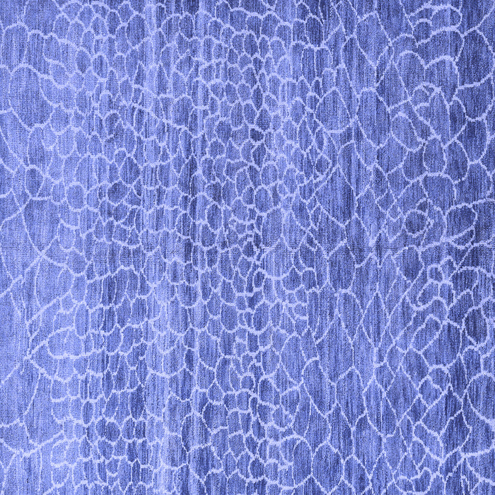 Square Abstract Blue Modern Rug, abs5350blu