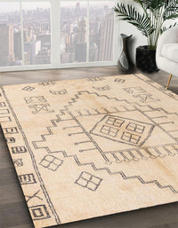 Abstract Brown Solid Rug, abs5351