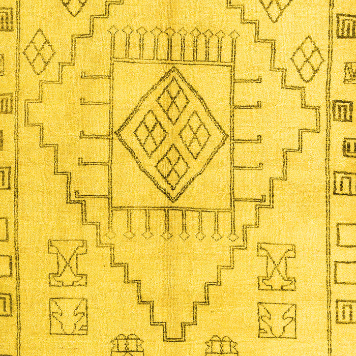 Solid Yellow Modern Rug, abs5351yw
