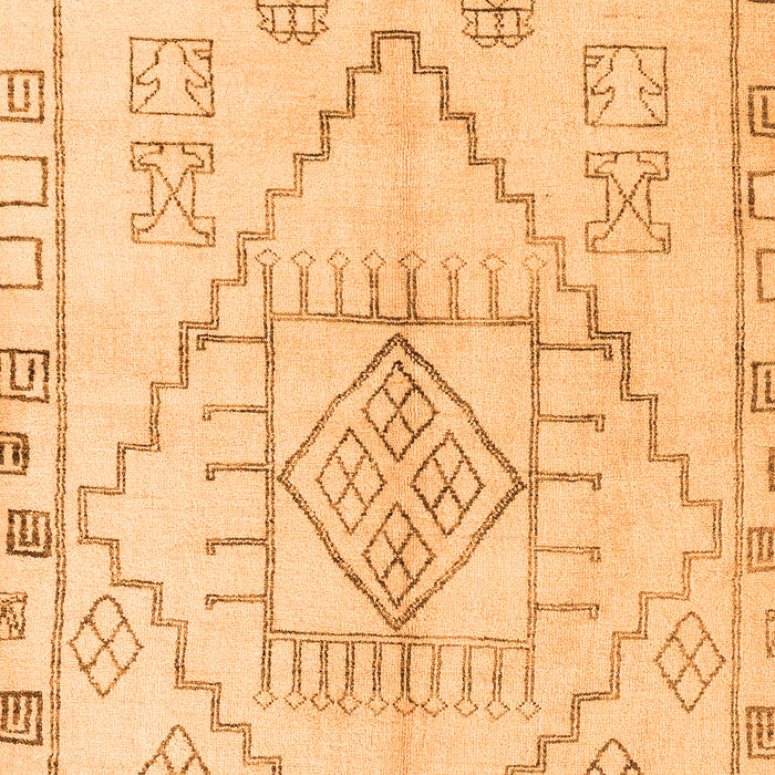 Solid Orange Modern Rug, abs5351org