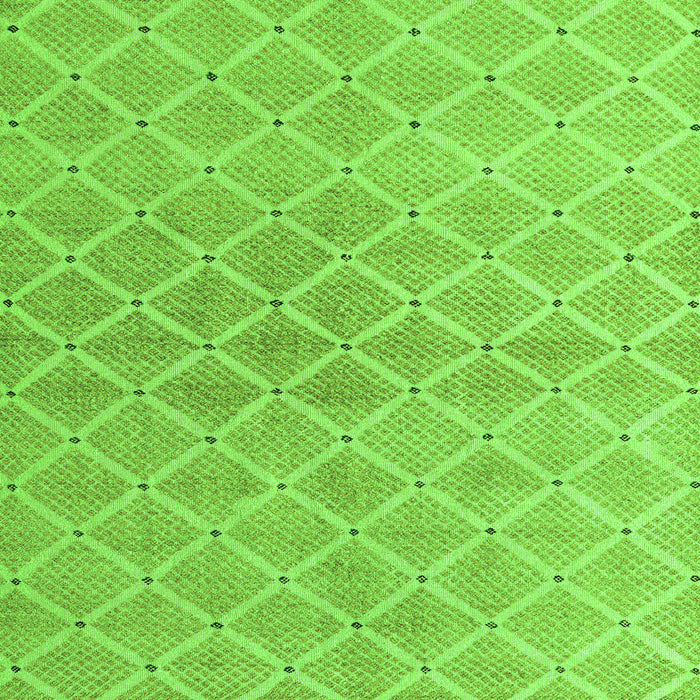 Square Machine Washable Abstract Green Modern Area Rugs, wshabs5352grn
