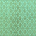 Square Abstract Turquoise Modern Rug, abs5352turq