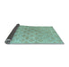 Sideview of Abstract Light Blue Modern Rug, abs5352lblu