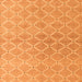 Square Abstract Orange Modern Rug, abs5352org