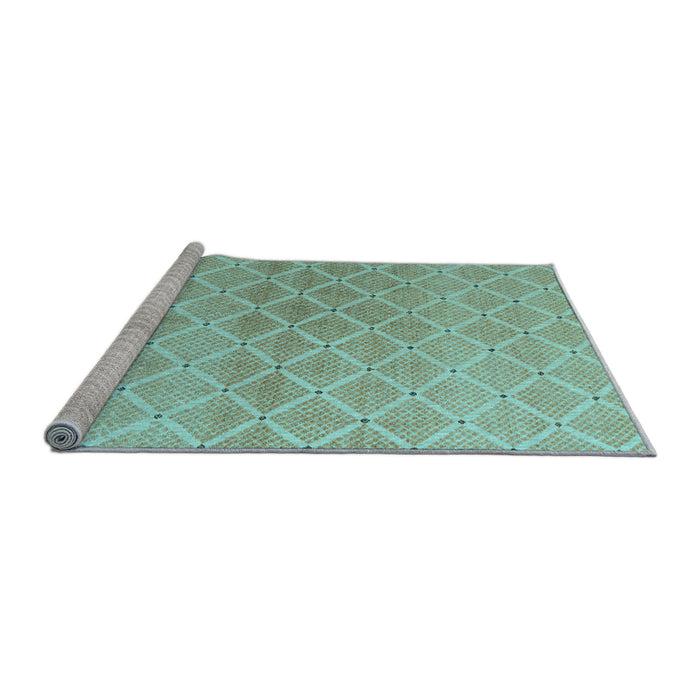 Sideview of Machine Washable Abstract Light Blue Modern Rug, wshabs5352lblu
