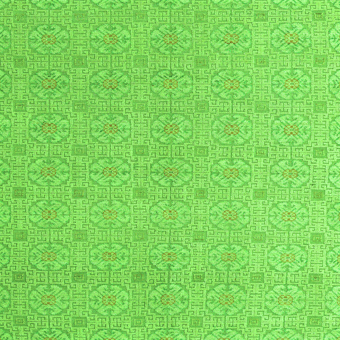 Square Machine Washable Abstract Green Modern Area Rugs, wshabs5353grn