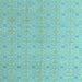 Square Abstract Light Blue Modern Rug, abs5353lblu