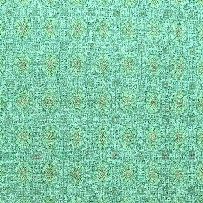 Square Abstract Turquoise Modern Rug, abs5353turq