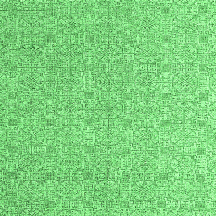 Square Abstract Emerald Green Modern Rug, abs5353emgrn