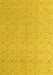 Machine Washable Abstract Yellow Modern Rug, wshabs5353yw