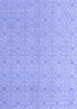 Abstract Blue Modern Rug, abs5353blu