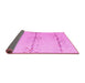 Sideview of Solid Pink Modern Rug, abs5354pnk