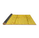 Sideview of Solid Yellow Modern Rug, abs5354yw