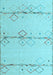 Solid Light Blue Modern Rug, abs5354lblu