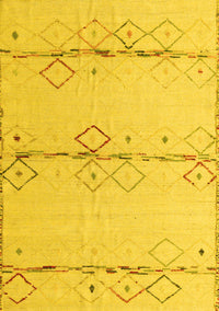 Solid Yellow Modern Rug, abs5354yw