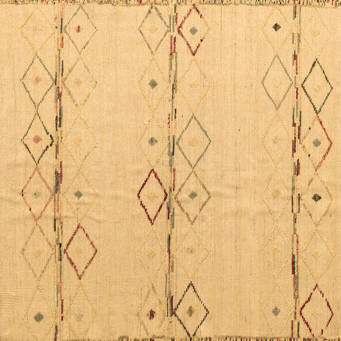 Square Solid Brown Modern Rug, abs5354brn