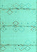 Solid Turquoise Modern Rug, abs5354turq