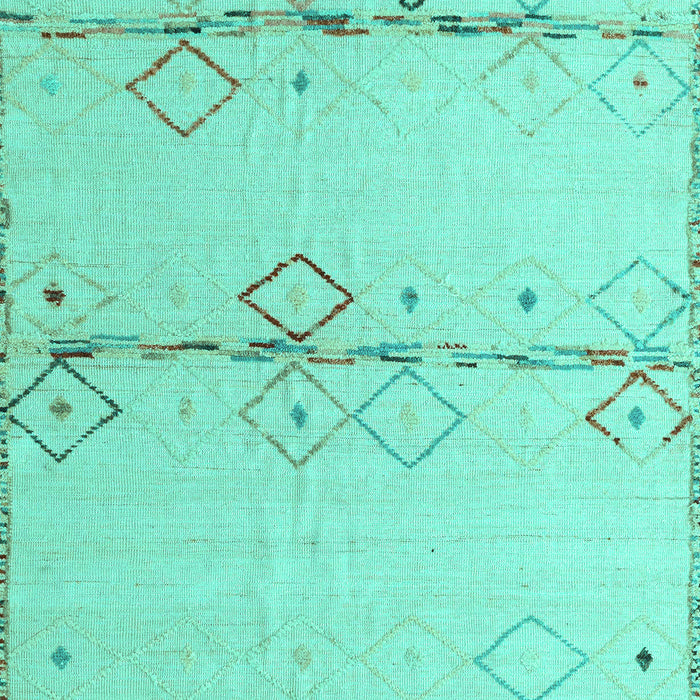 Solid Turquoise Modern Rug, abs5354turq