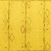 Square Solid Yellow Modern Rug, abs5354yw