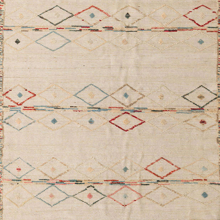 Square Abstract Brown Solid Rug, abs5354