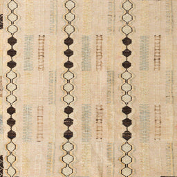 Square Abstract Brown Gold Solid Rug, abs5355