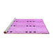 Sideview of Machine Washable Solid Purple Modern Area Rugs, wshabs5355pur