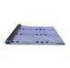 Sideview of Solid Blue Modern Rug, abs5355blu