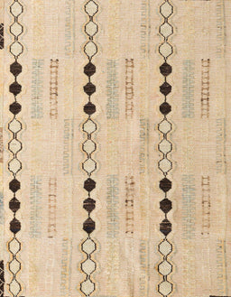 Abstract Brown Gold Solid Rug, abs5355