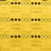 Square Solid Yellow Modern Rug, abs5355yw