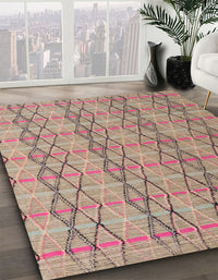 Abstract Brown Modern Rug, abs5356