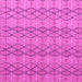 Square Machine Washable Abstract Pink Modern Rug, wshabs5356pnk