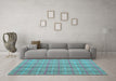 Machine Washable Abstract Light Blue Modern Rug in a Living Room, wshabs5356lblu