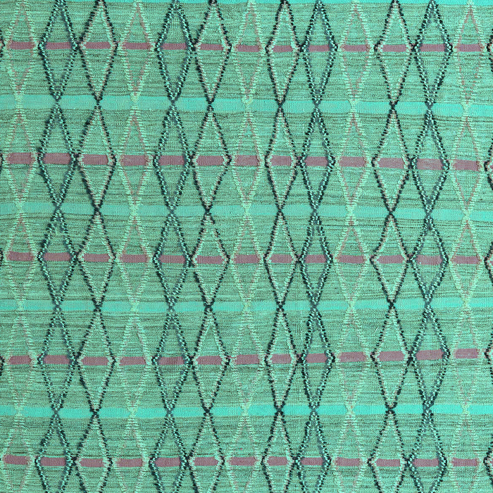 Machine Washable Abstract Turquoise Modern Area Rugs, wshabs5356turq