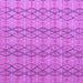 Square Machine Washable Abstract Purple Modern Area Rugs, wshabs5356pur