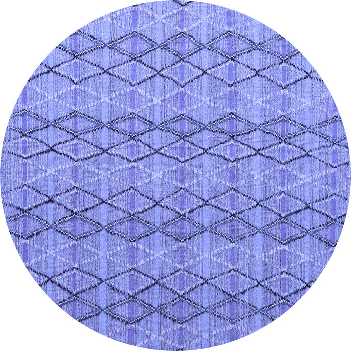 Round Machine Washable Abstract Blue Modern Rug, wshabs5356blu