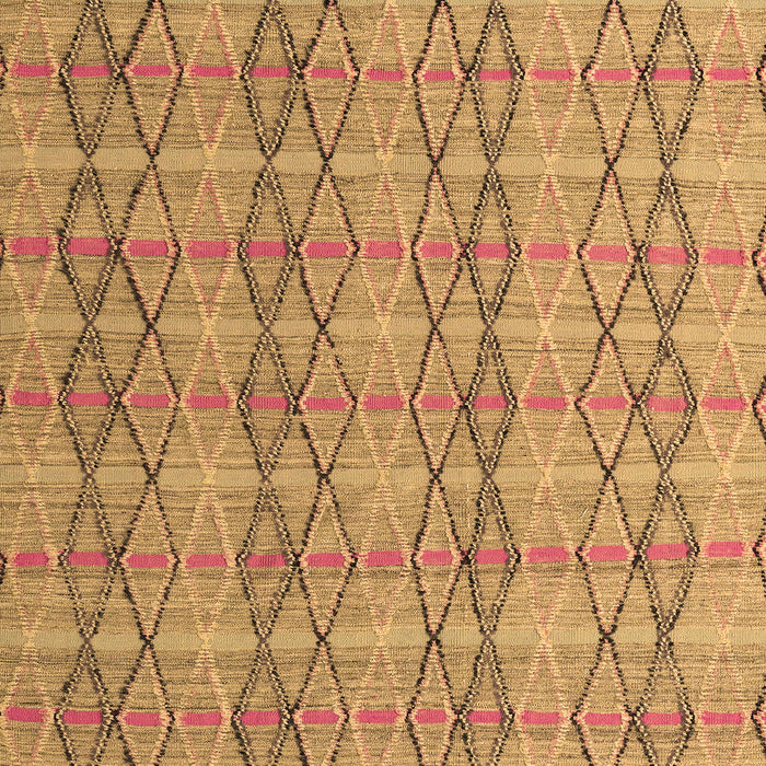 Machine Washable Abstract Brown Modern Rug, wshabs5356brn