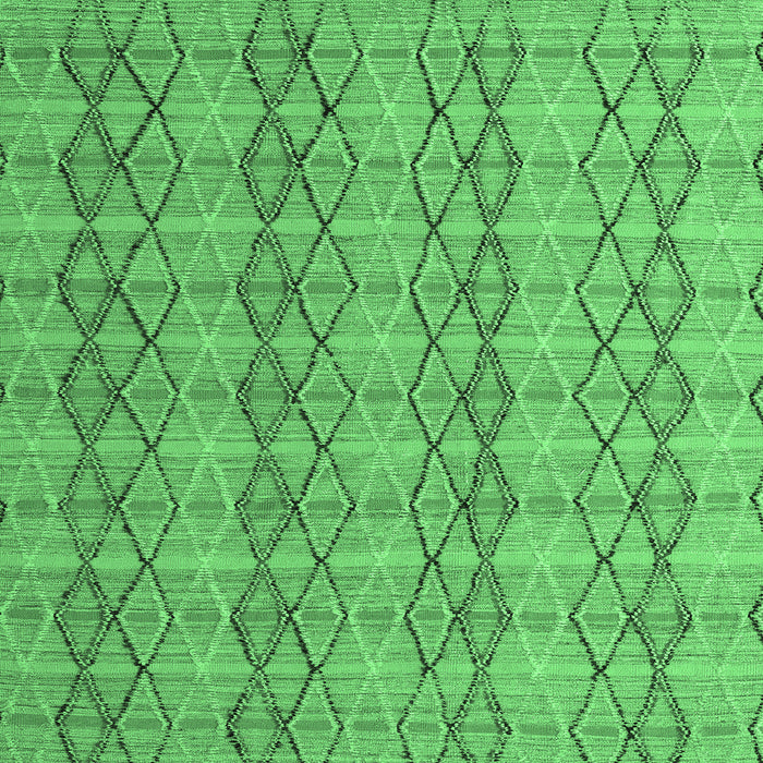 Square Machine Washable Abstract Emerald Green Modern Area Rugs, wshabs5356emgrn
