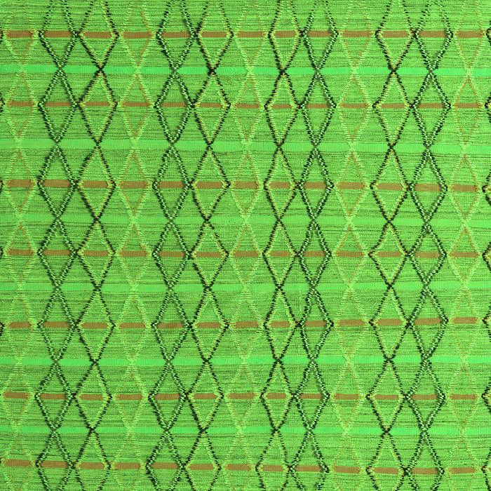 Square Abstract Green Modern Rug, abs5356grn
