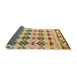 Sideview of Abstract Yellow Modern Rug, abs5357