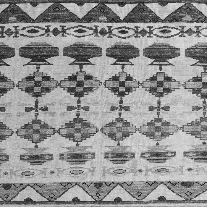 Square Machine Washable Abstract Gray Modern Rug, wshabs5357gry