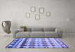 Machine Washable Abstract Blue Modern Rug in a Living Room, wshabs5357blu