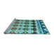 Sideview of Machine Washable Abstract Light Blue Modern Rug, wshabs5357lblu