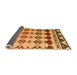 Sideview of Abstract Orange Modern Rug, abs5357org